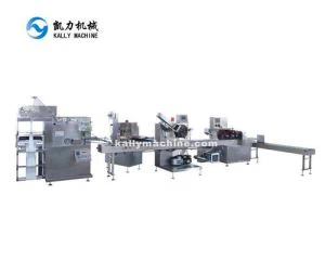 Automatische wegwerp kunststof servies verpakkingsmachine